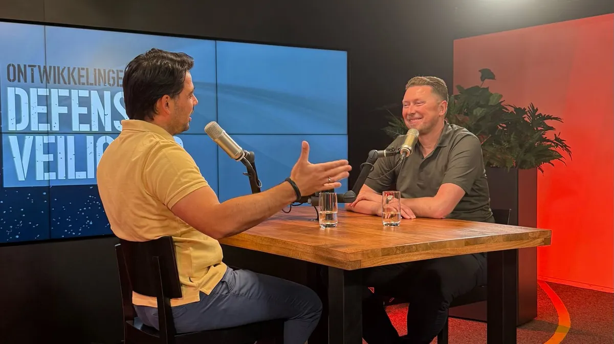 Opname van de podcast Ontwikkelingen binnen Defensie en Veiligheid